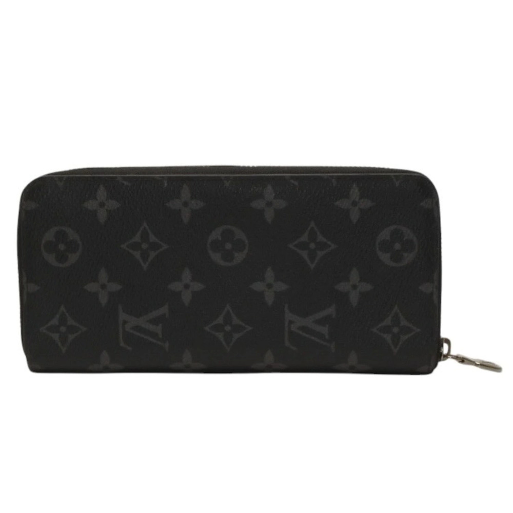 LOUIS VUITTON Zippy Wallet Vertical Long Monogram Eclipse Black